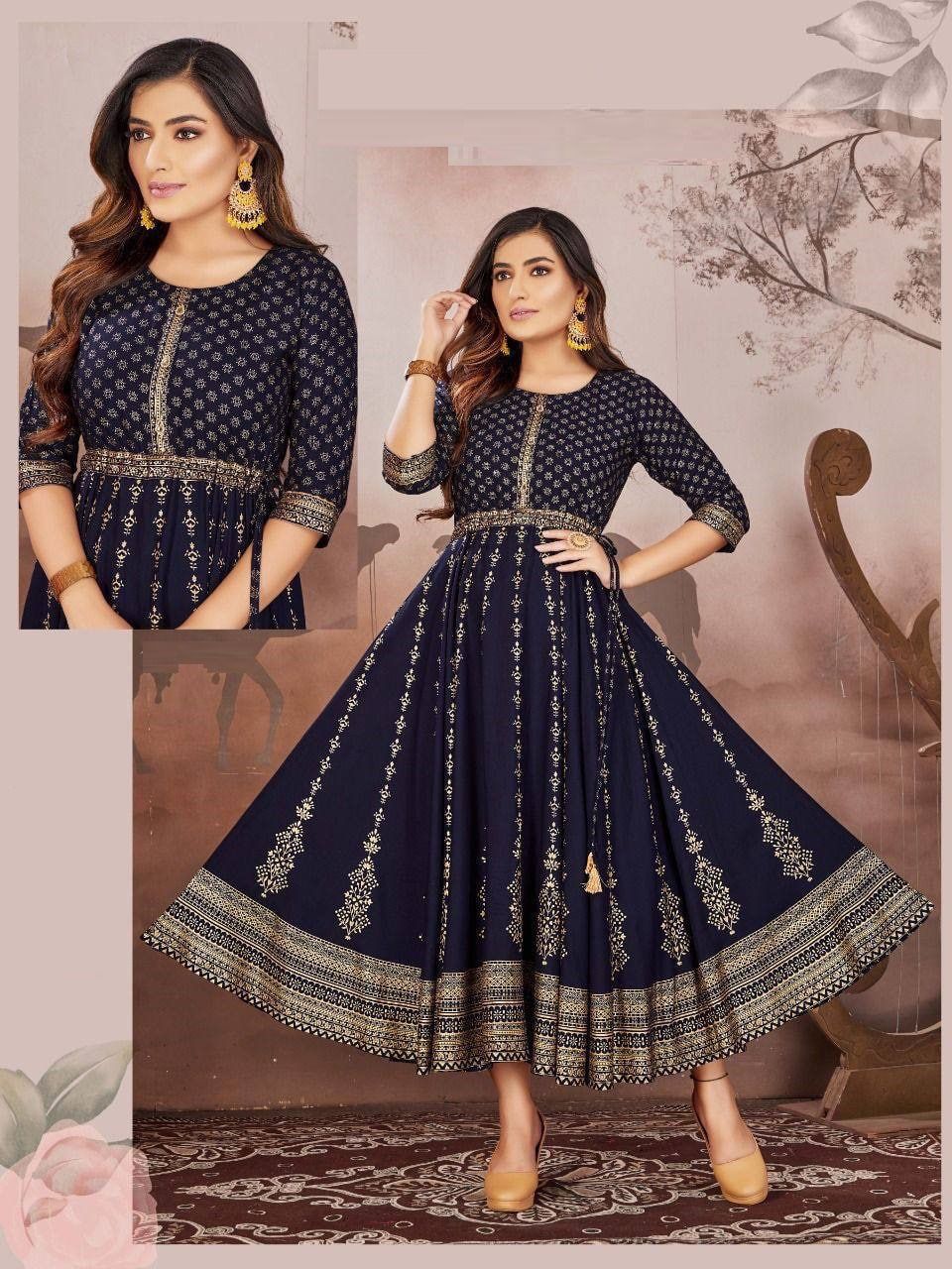 Foram 01 Fancy Designer Wholesale Anarkali Kurti Catalog
